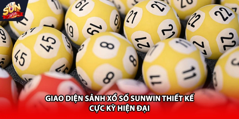 Giao diện sảnh xổ số Sunwin thiết kế cực kỳ hiện đại