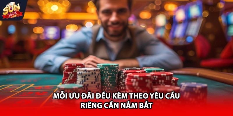 Mỗi ưu đãi đều kèm theo yêu cầu riêng cần nắm bắt